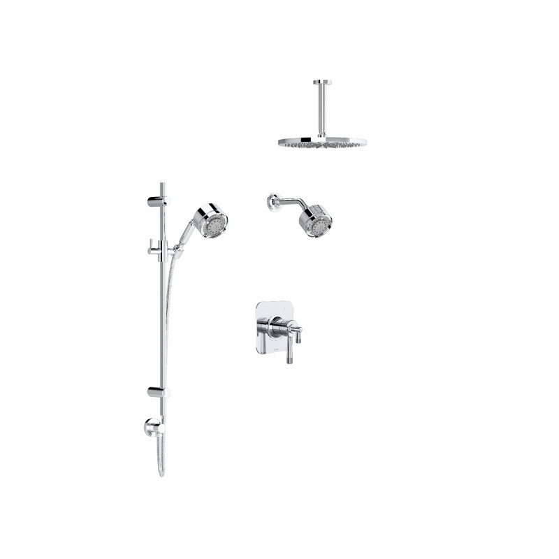Graceline All-In-One Kit with Rough in-Valve, Matte Black