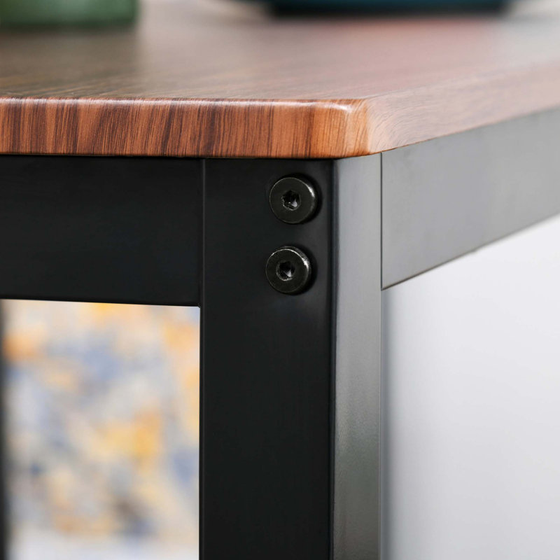 Ensemble de table de salle à manger 4 pièces avec banc, table de cuisine en bois et chaises avec support de rangement