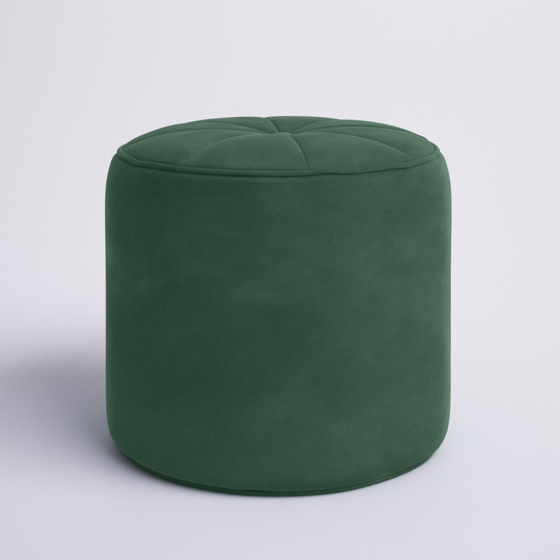 Repose-pieds Albo, Velours vert émeraude foncé