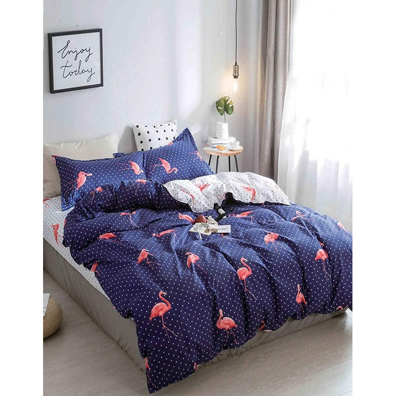 Dake Microfiber Duvet Cover Set with Pillowcases, King Duvet Cover + 2 Standard Pillowcases