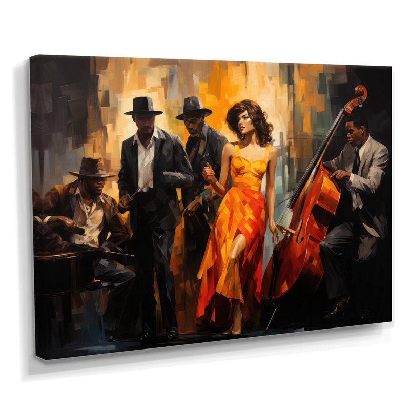 Art afro-américain Spirit I - reproductions d'art sur toile, H 24 po x l 32 po, Toile tendue, Sans cadre