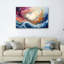 Vagues colorées, reproduction d'art sur toile, ensemble de 1-129323766-129323767