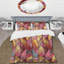 Ensemble de housse de couette rose doré Mid-Century Triangles Glam III - Mid-Century-109156000