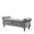 62" Bedroom Tufted Button Storage Bench, Modern Fabric Upholstered Ottoman, Window Bench, Rolled Arm Design For Bedroom, Living Room, Foyer-2013915574
