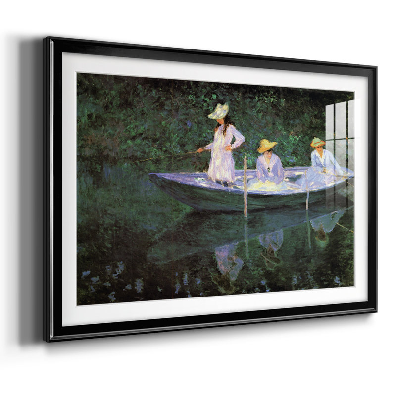 Monet, impression encadrée sur papier par Claude Monet, H 19 po x l 27 po x P 1,5 po, Noir