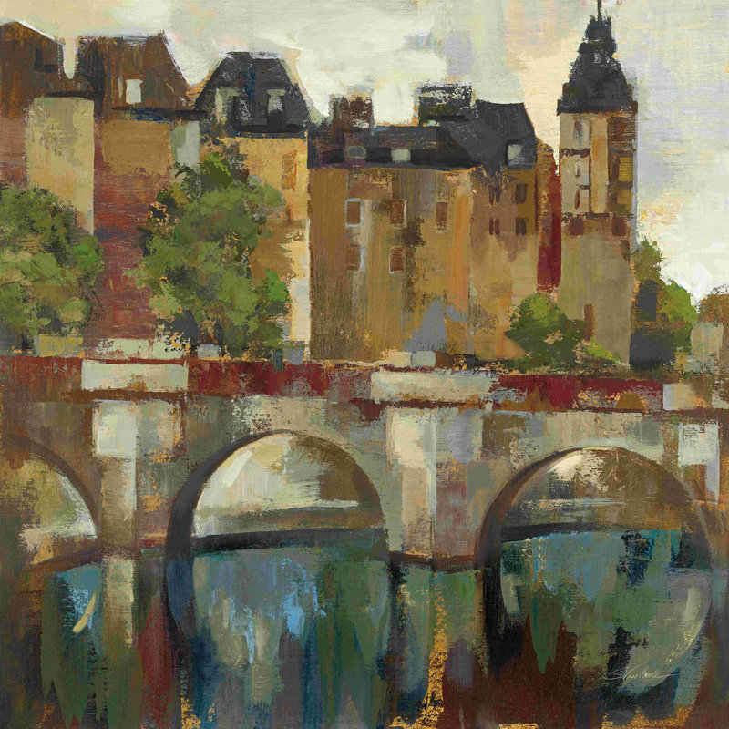 «Paris Late Summer II» par Silvia Vassileva, reproduction sur toile tendue, H 36 po x l 36 po