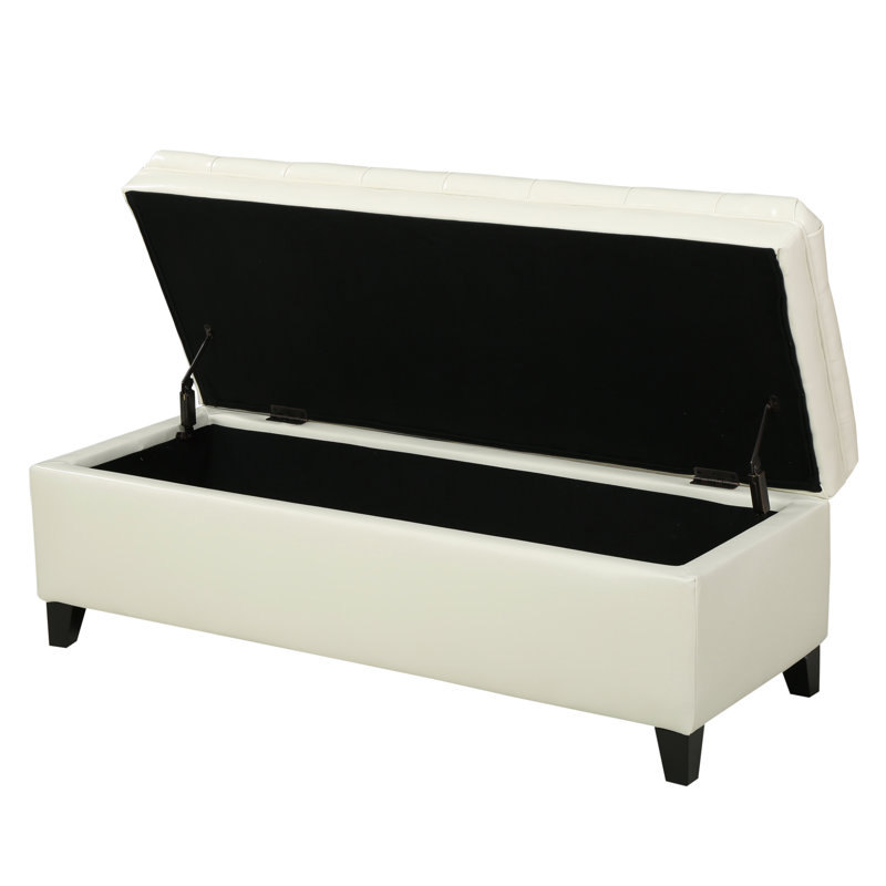OTTOMAN DE RANGEMENT JULiana, Ivory
