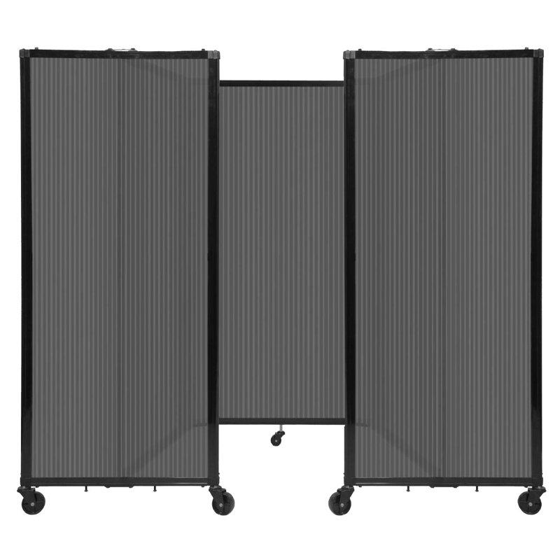 Cloison murale en polycarbonate 360, Gris foncé, H 72 po x l 168 po