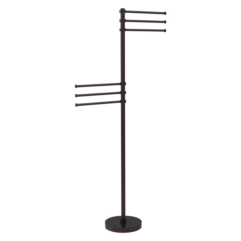 Porte-serviettes sur pied Gober, Bronze antique