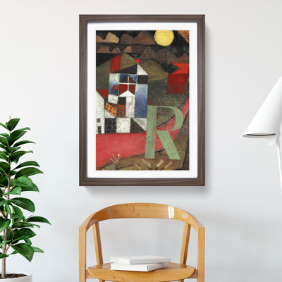 The Letter R by Paul Klee - Picture Frame Painting