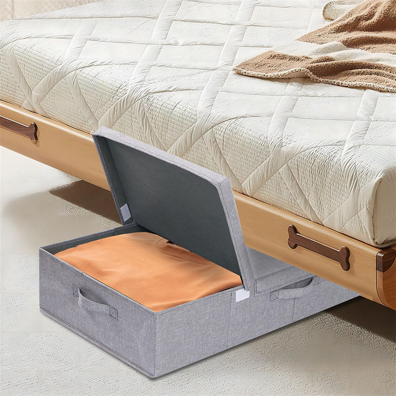 Ebern Designs Fabric Underbed Storage, Grey