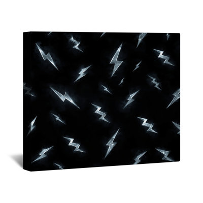 Lightning Bolt Pattern Canvas Gallery Wrap in Many Sizes