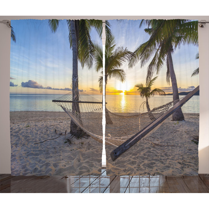 Semi Sheer Curtain Pair, 54" W x 108" L