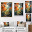 «Zerangue Orange Palm Trees Mosaic II», reproduction sur toile-825983631-825983628
