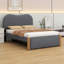 Lit plateforme tapissier avec lit gigogne-681939558