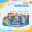 Outsunny Kids Inflatable Bouncy Castle 6 in 1 Water Slide Water Gun