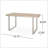 Dining Table, Silver + Natural-335103544