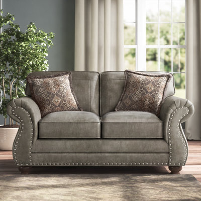 Claycomb 69'' Faux Leather Loveseat