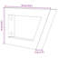  Shelf Brackets For Washbasin 2 Pcs White Trapezium Steel-1972132292-1972132315