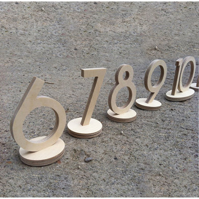 Text & Numbers Letter Block