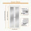 Portes pliantes en bois manufacturé 36 po x 80 po avec trousse de quincaillerie d'installation et autocollant pour garde-manger-100734582
