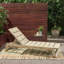Chaise longue en bois d'acacia avec siège réglable et lambris pour un confort et une durabilité maximaux