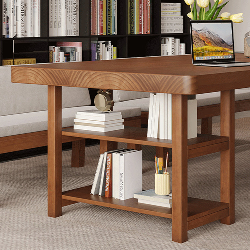Grande table pratique et durable en bois de frêne, H 29,52 po x L 55,11 po x l 27,55 po