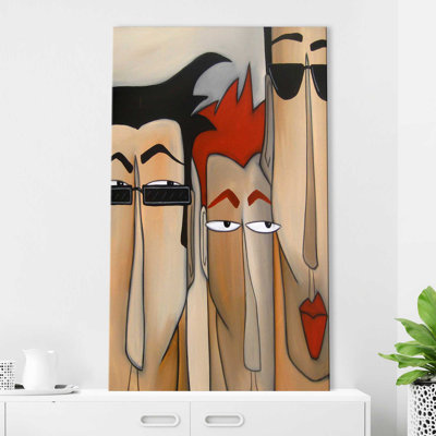 « faces #555 » par tom fedro, reproduction d’art sur toile tendue