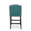 Tabouret de comptoir contemporain capitonné à oreilles en tissu, ensemble de 2-1224362005