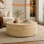 Table basse ronde à motif de marbre