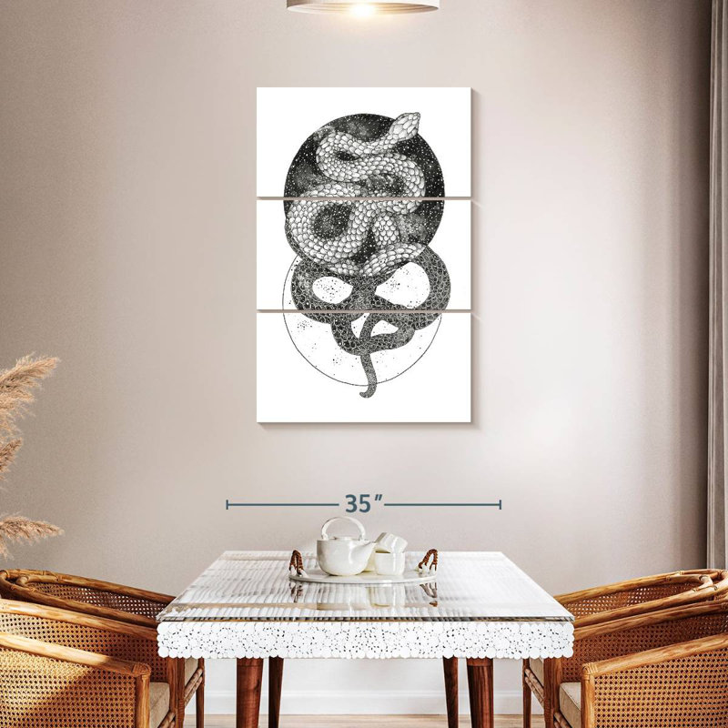 Brampt Good And Evil, 65" H x 42" W