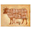 «Beef Cutting Scheme Craft», reproduction d'art textuel-29491603-35111754