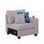 Causeuse en lin avec porte-gobelet 67,5 po Rog
