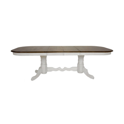 Chaggai Extendable Solid Wood Base Dining Table