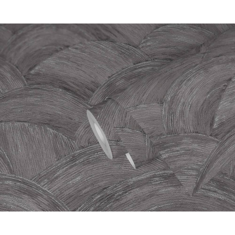 Didar Abstract Double Roll, Gray/Silver