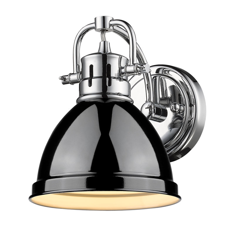 Dimmable Vanity Light, Black, Chrome