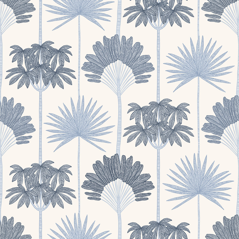Rouleau de fleurs Popplewell, Bleu
