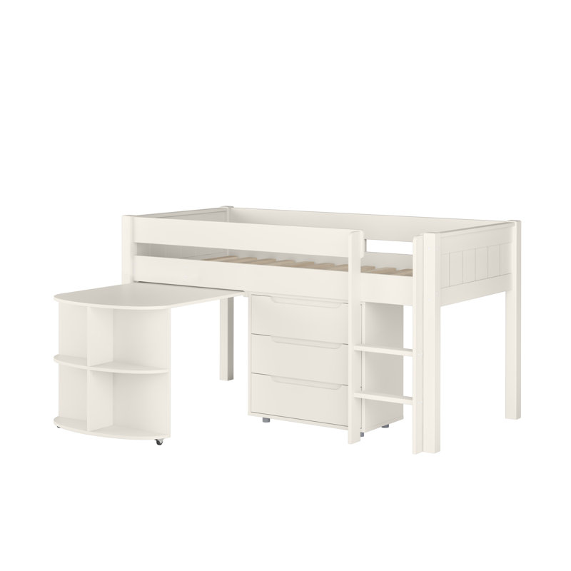 New Classic Midsleeper with a Pull Out Desk and 3 Drawer Chest