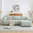 110" Modular Sectional Sofa, L Shape With Extra-Large Seat, Pull-Line Design, Movable Ottoman, High Density Foam, Free Combination, Sturdy Metal&Wood Frame, Boucle Fabric, 3 Colors-459771834