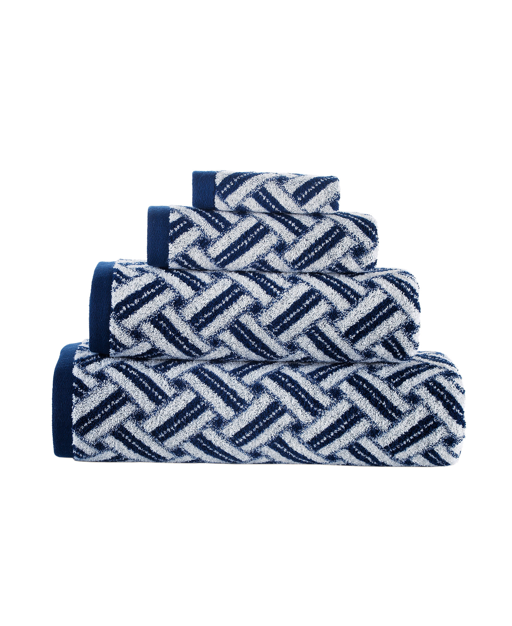 Pereira 6 Piece Jacquard Towel Set Alcott Hill Color: Navy
