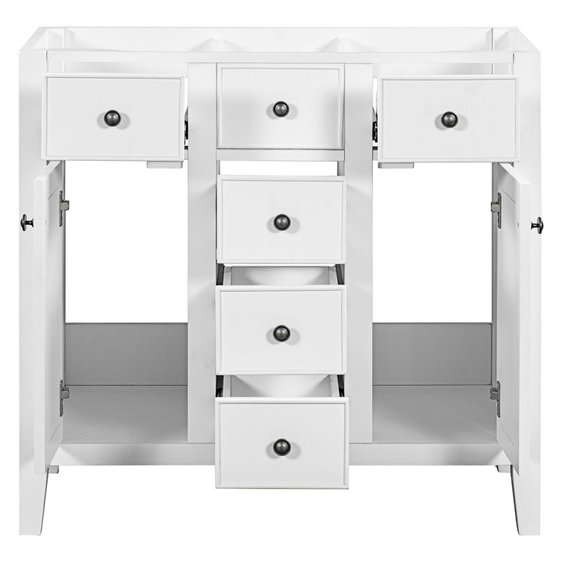 35'' Single Bathroom Vanity Base Only, White