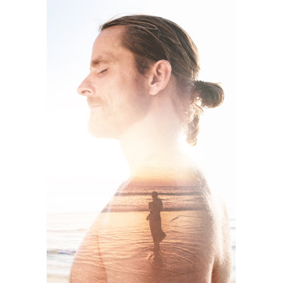 Double Exposure Portrait by LUMEZIA - Wrapped Canvas Print