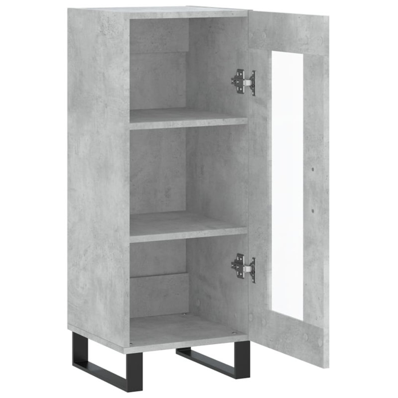 Maquisha Display Cabinet, Concrete Grey