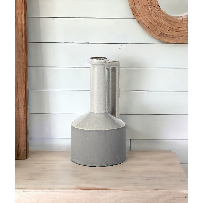Grand vase en céramique Daral, H 9,45 po x l 5,12 po x P 5,12 po