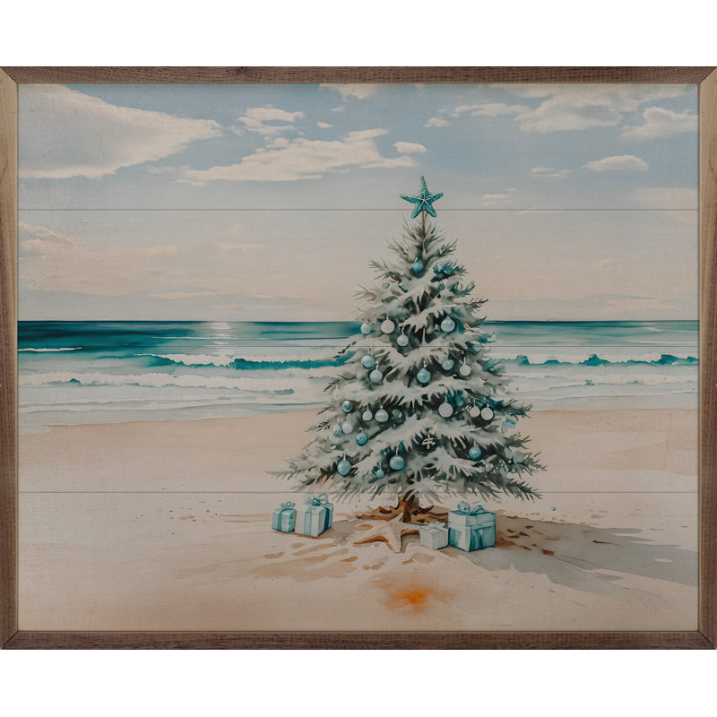 " Beach Holiday Tree ", 24" H x 30" W