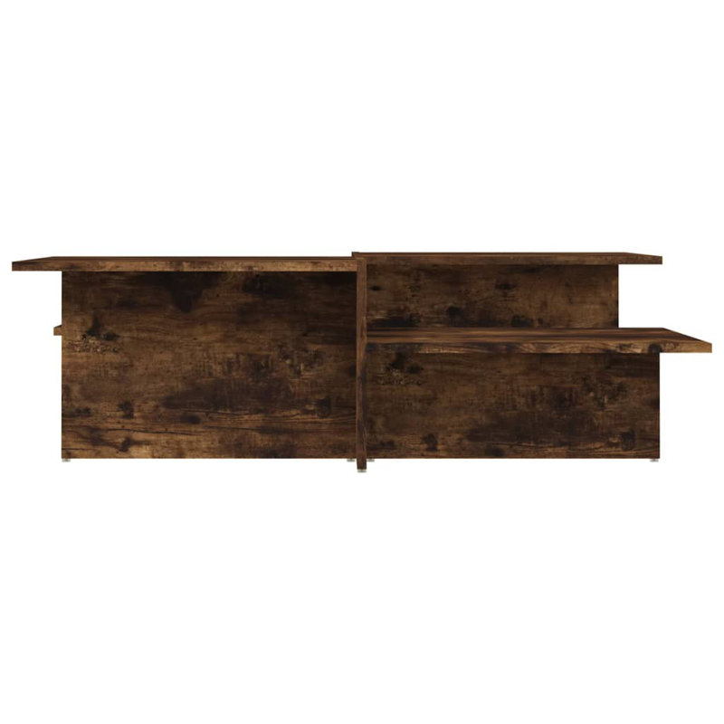 Table basse simple Ceciel, Chêne fumé