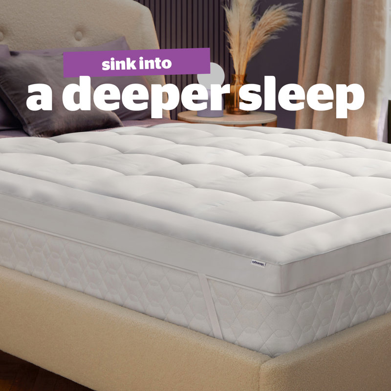 Silentnight Ultimate Deep Sleep 1000 Mattress Topper, White, Small Double (4')