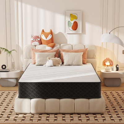 25cm Mattress Hybrid Pocket Sprung Memory Foam Skin-Friendly Individually Wrapped Coil Mattresses Medium Firm