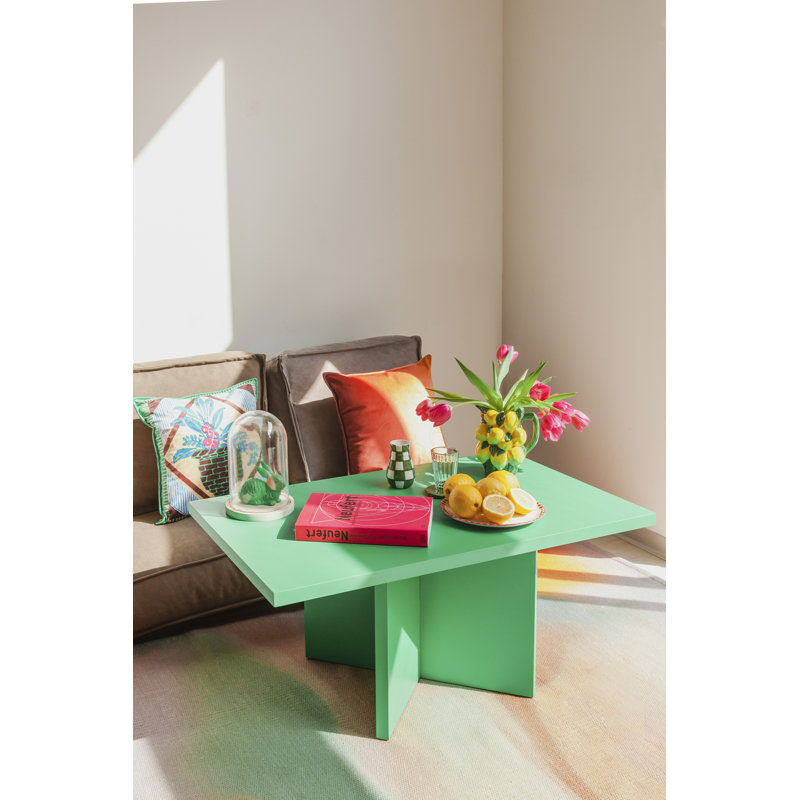 Blodwin 60 cm Rectangular Dining Table, Green emerald