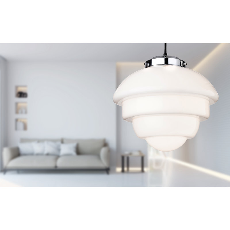 1 - Light Chrome Geometric Pendant